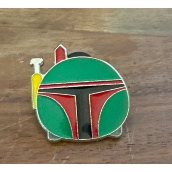 Disney Star Wars Boba Fett Tsum Tsum Pin Mickey Trading Bounty Hunter Authentic - Picture 1 of 5